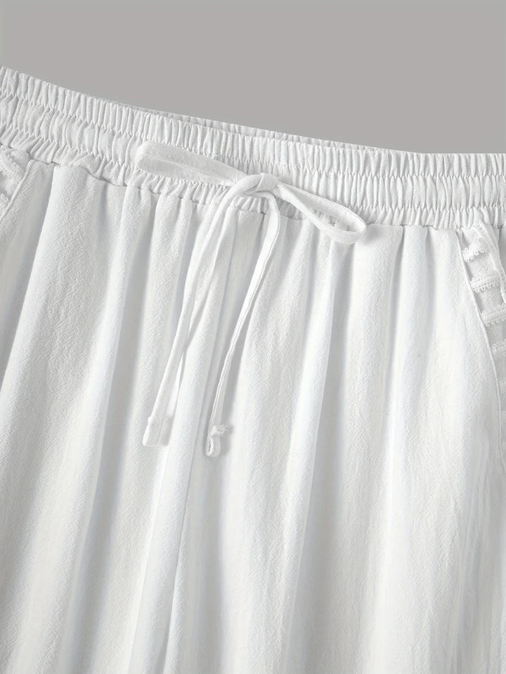 Tracey Contrast Trim Cropped Pants