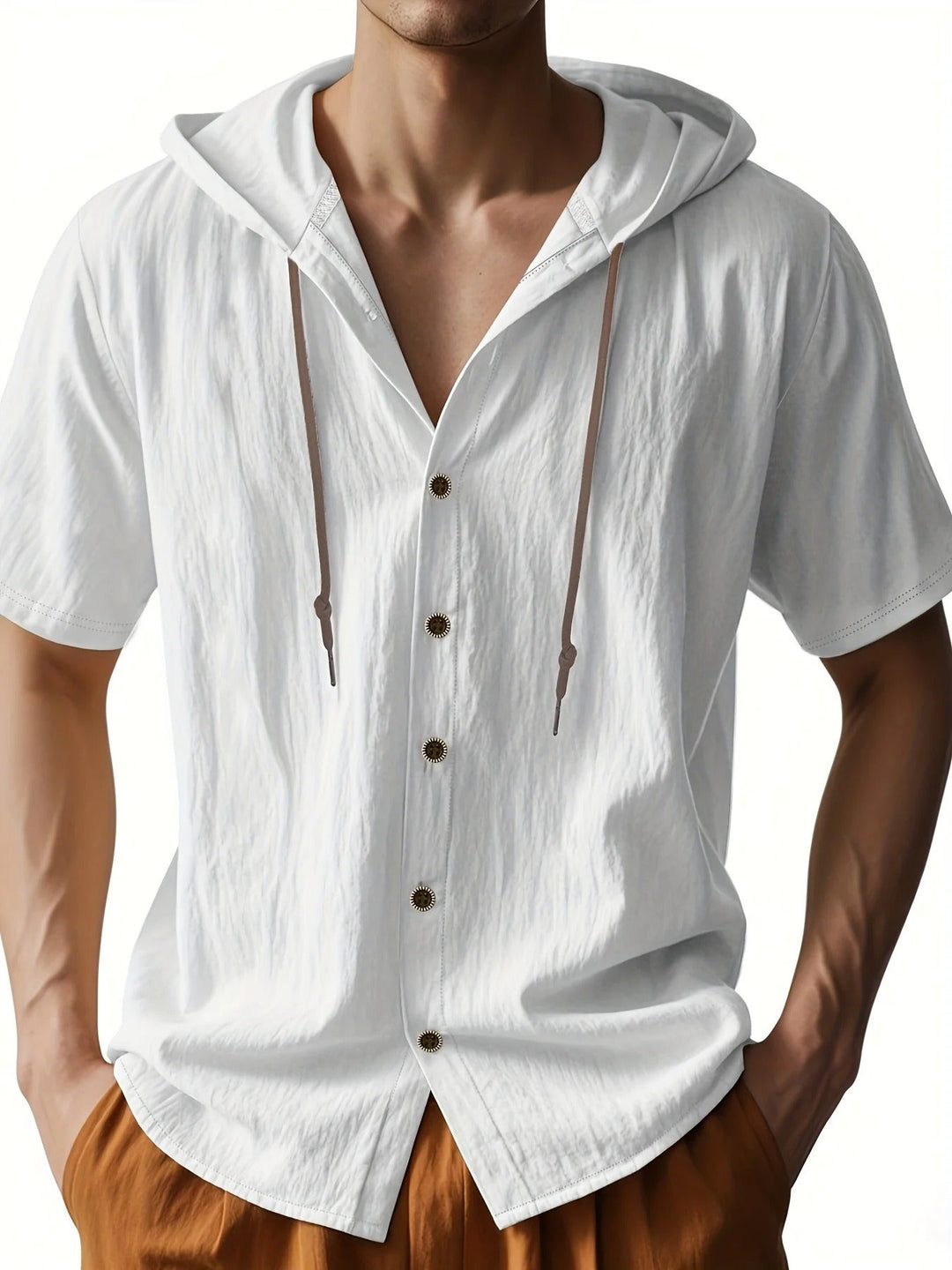 Cairo | Casual Hooded Button-Up Shirt