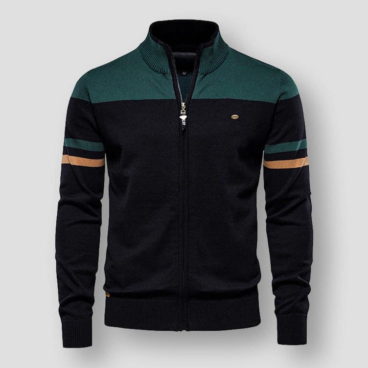Callen | Retro Zip-Up Track Sweater