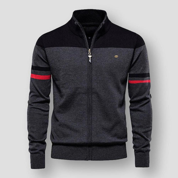 Callen | Retro Zip-Up Track Sweater