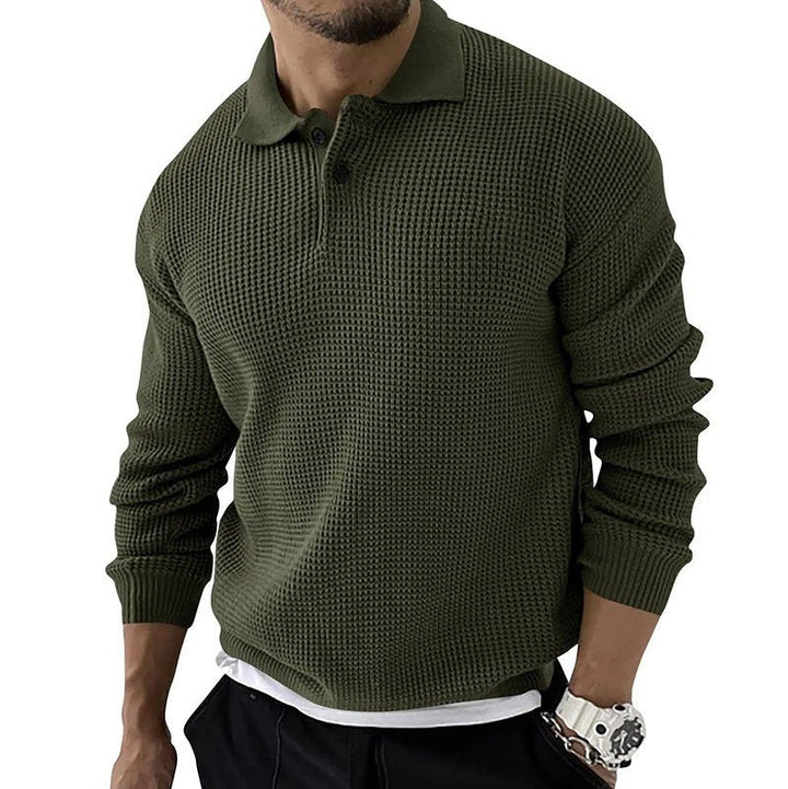 Celmo | Textured Polo-Collar Sweater