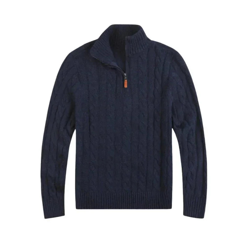 Corven | Quarter-Zip Cable Knit Sweater
