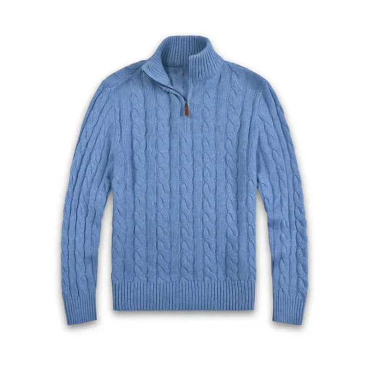 Corven | Quarter-Zip Cable Knit Sweater