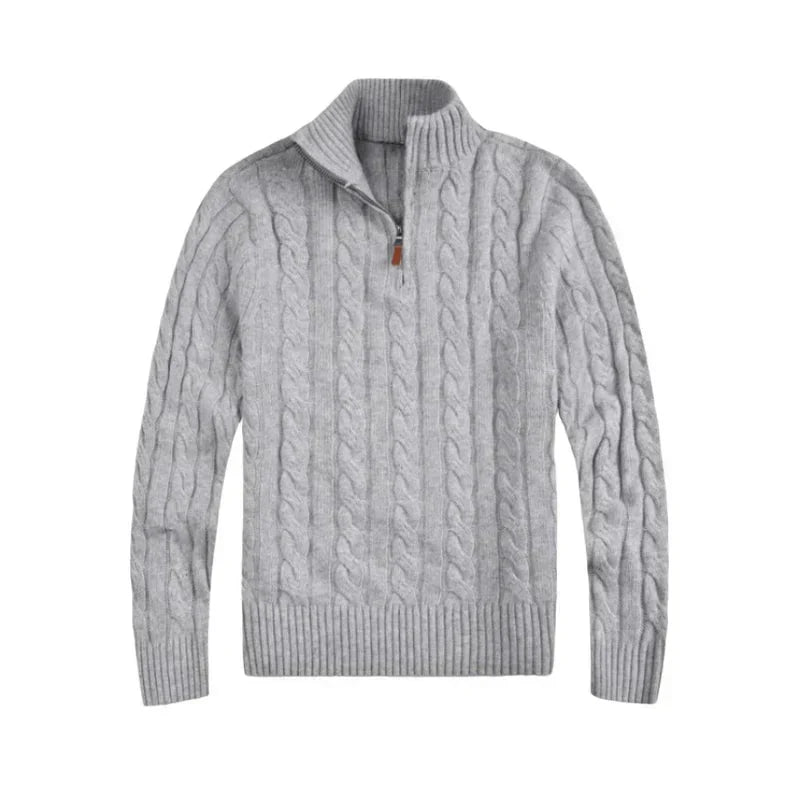 Corven | Quarter-Zip Cable Knit Sweater