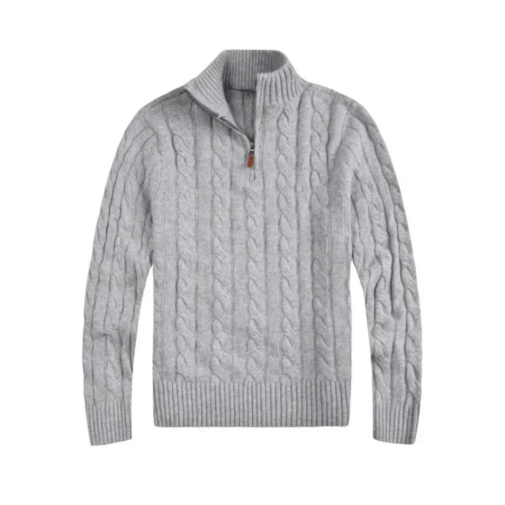Corven | Quarter-Zip Cable Knit Sweater