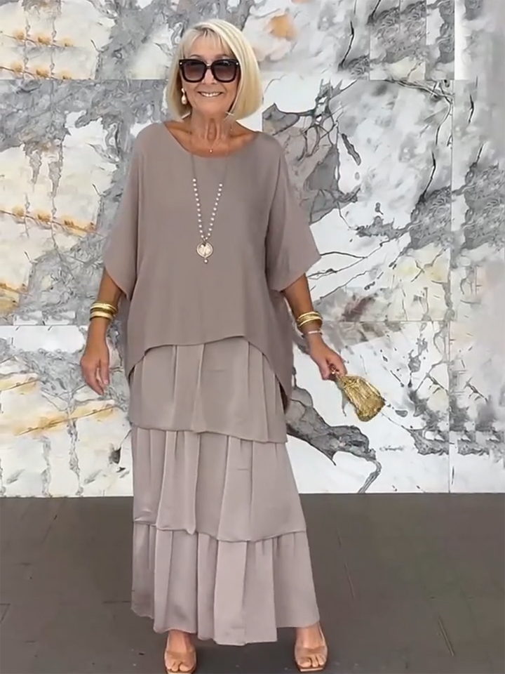 Fiona Gradient Clover Art Print Dress