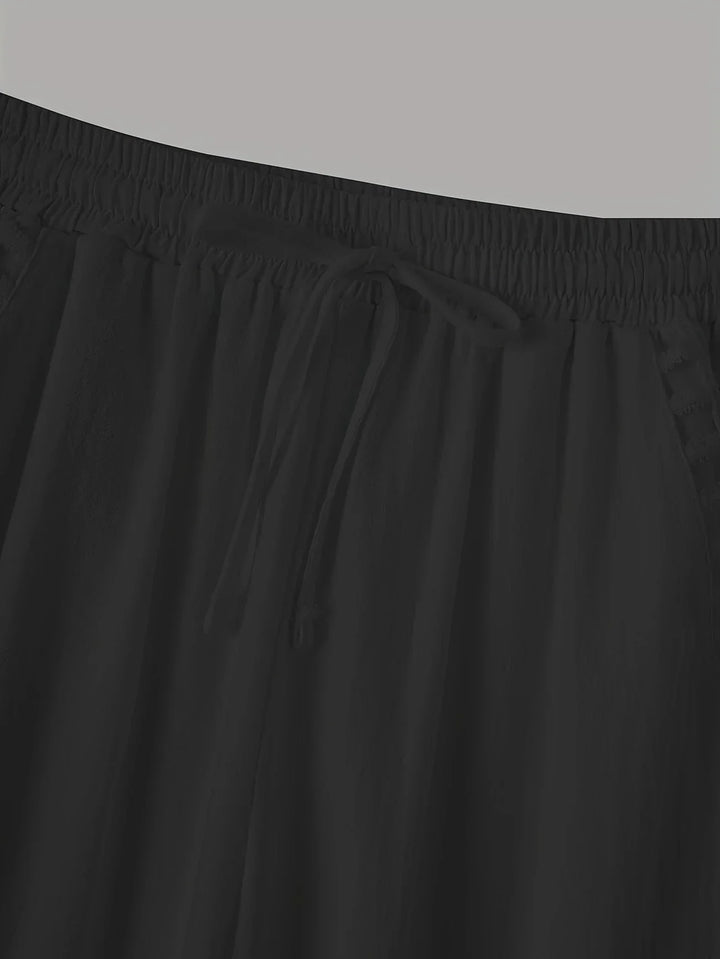 Tracey Contrast Trim Cropped Pants