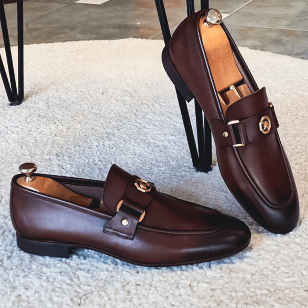 Eli | Classic Faux Leather Loafers
