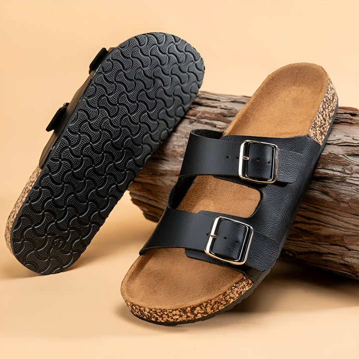 Elias | Double-Strap Slip-On Men’s Sandals