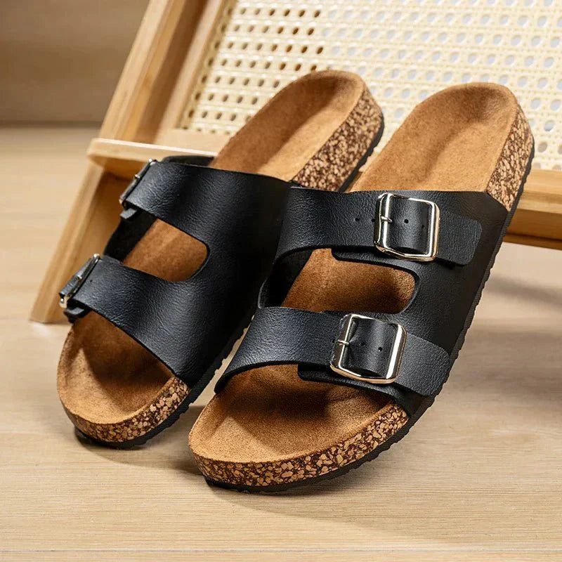 Elias | Double-Strap Slip-On Men’s Sandals