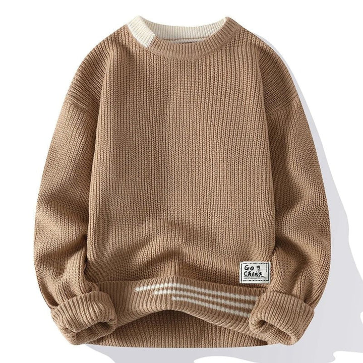 Emric | Contrast-Trim Knit Pullover