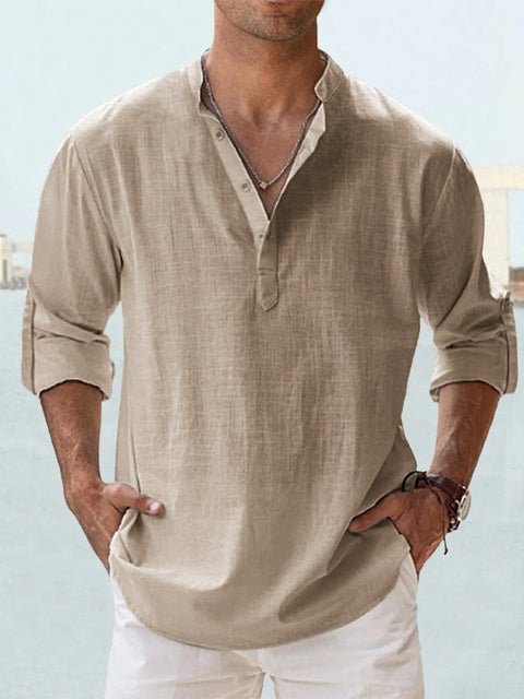 Givalli - Smooth Casual Linen Overshirt
