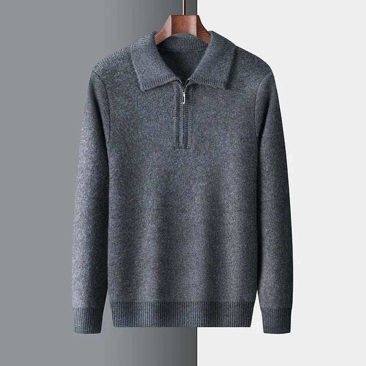 Harvey | Elegant Quarter-Zip Knit Sweater
