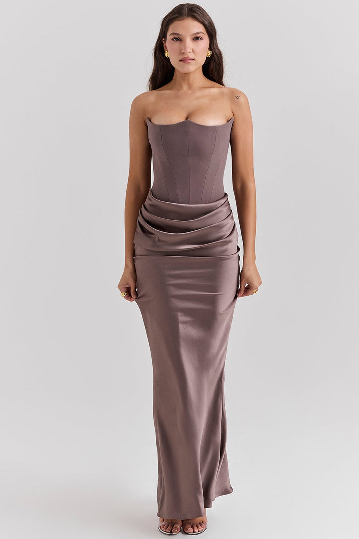 CAELINA™ | STRAPLESS CORSET DRESS FOR MODERN ELEGANCE