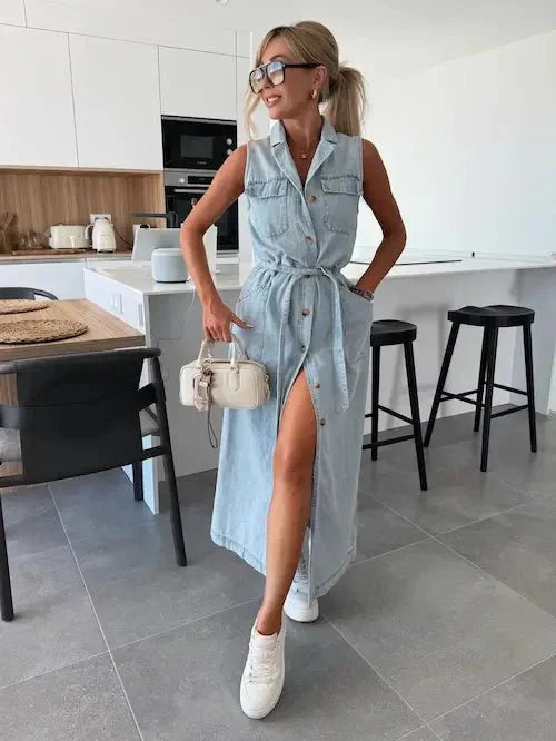 Ivy™ | Maxi Denim Dress