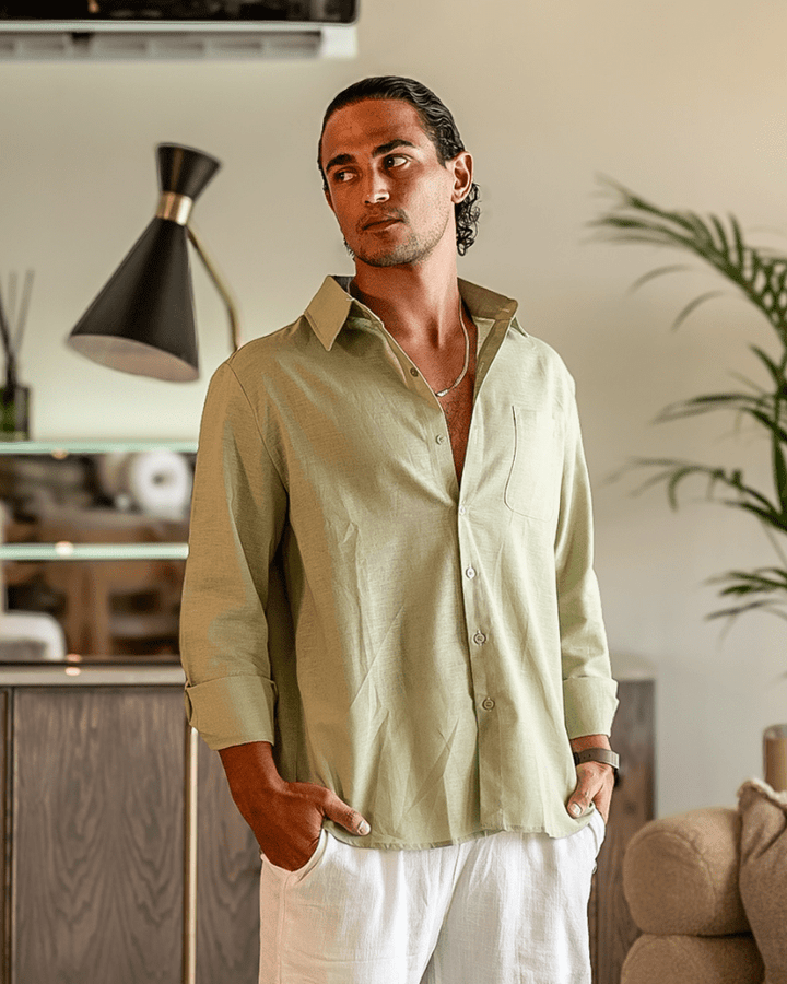 Jalen | Minimalist Long-Sleeve Men’s Shirt