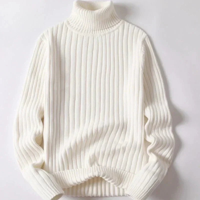 Julian | Minimalist Ribbed Turtleneck Sweater