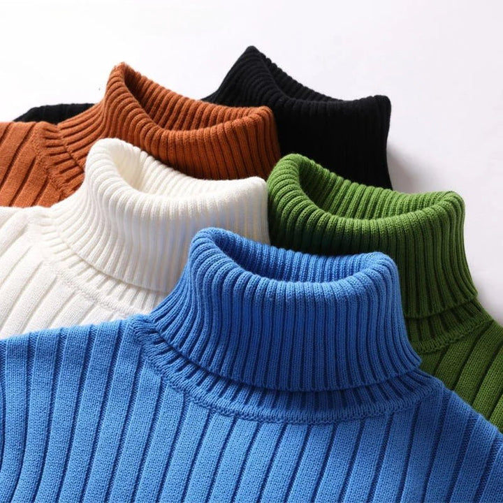 Julian | Minimalist Ribbed Turtleneck Sweater