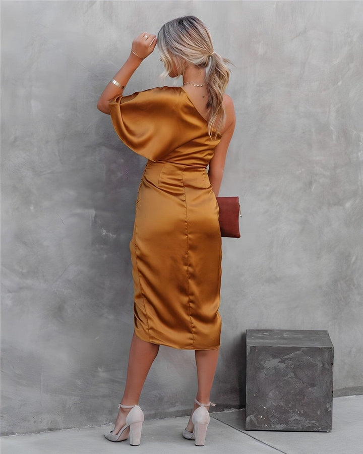 ELARA | SILK SPLIT DRESS