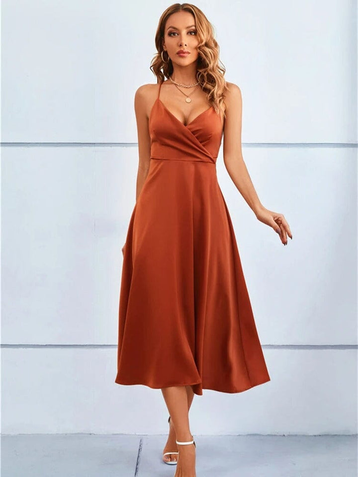 LUCI | STRAPLESS SILK MAXI DRESS