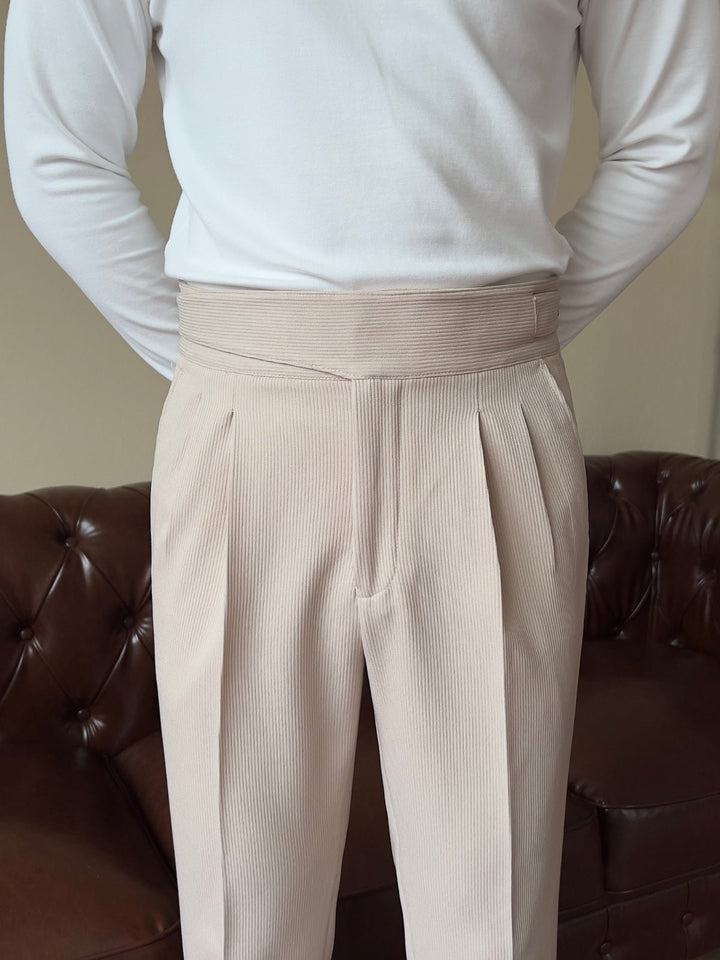 Evren | High-Waisted Gurkha Trousers