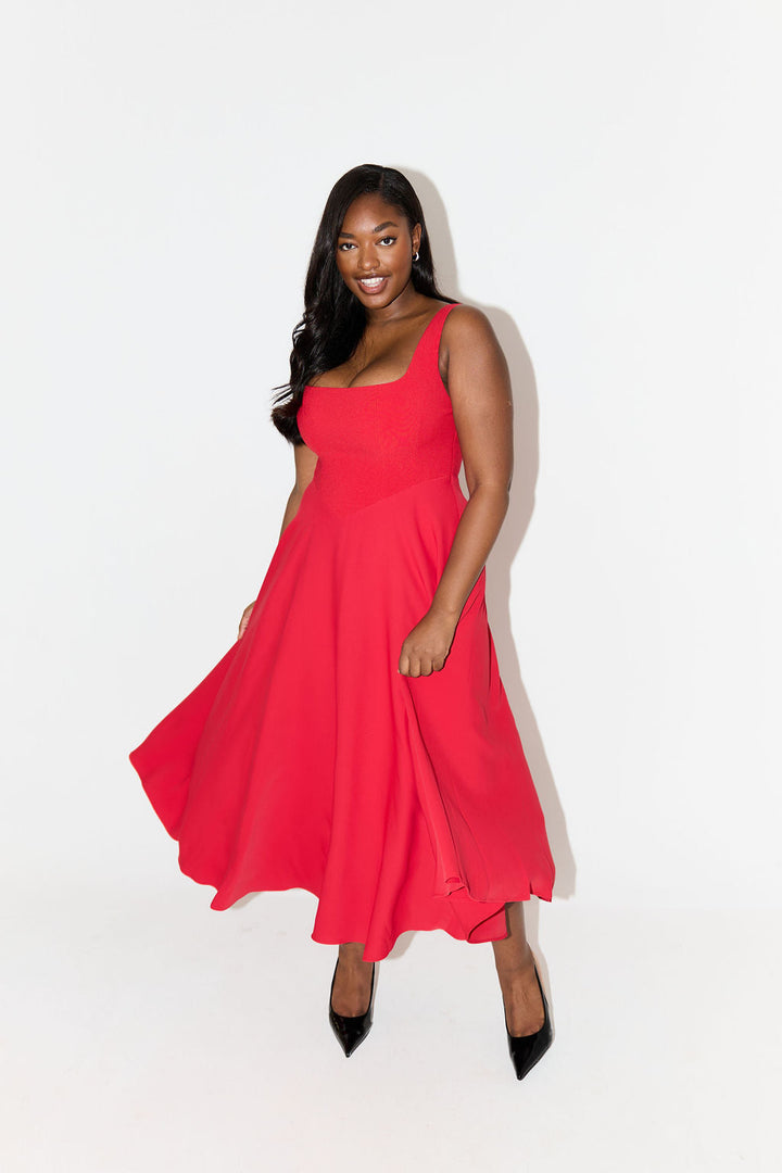 Marvella™ | Timeless Flowy Midi Dress