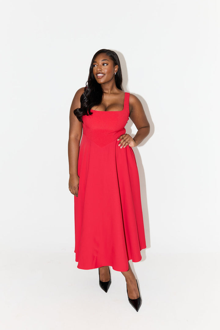 Marvella™ | Timeless Flowy Midi Dress