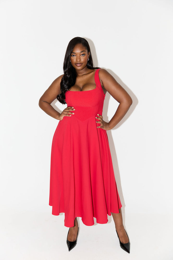 Marvella™ | Timeless Flowy Midi Dress