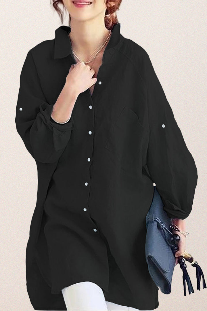 Oversized 100% Cotton Linen Shirt