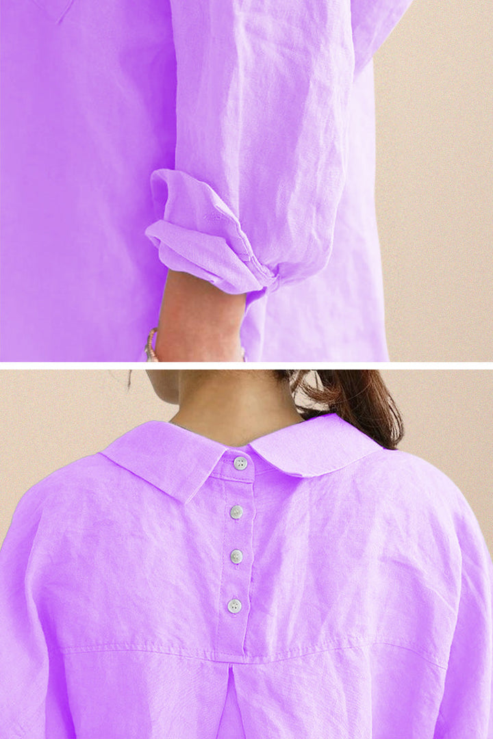 Oversized 100% Cotton Linen Shirt