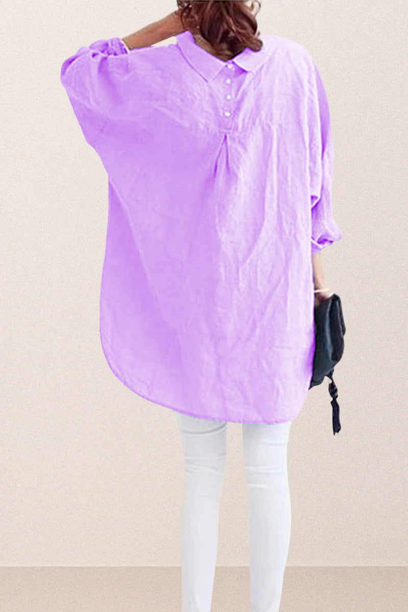Oversized 100% Cotton Linen Shirt