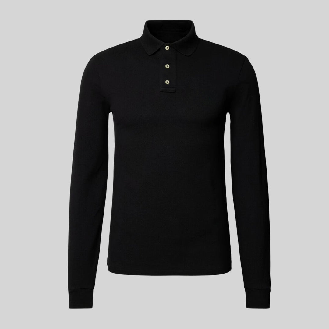 James Casual Long-Sleeve Polo