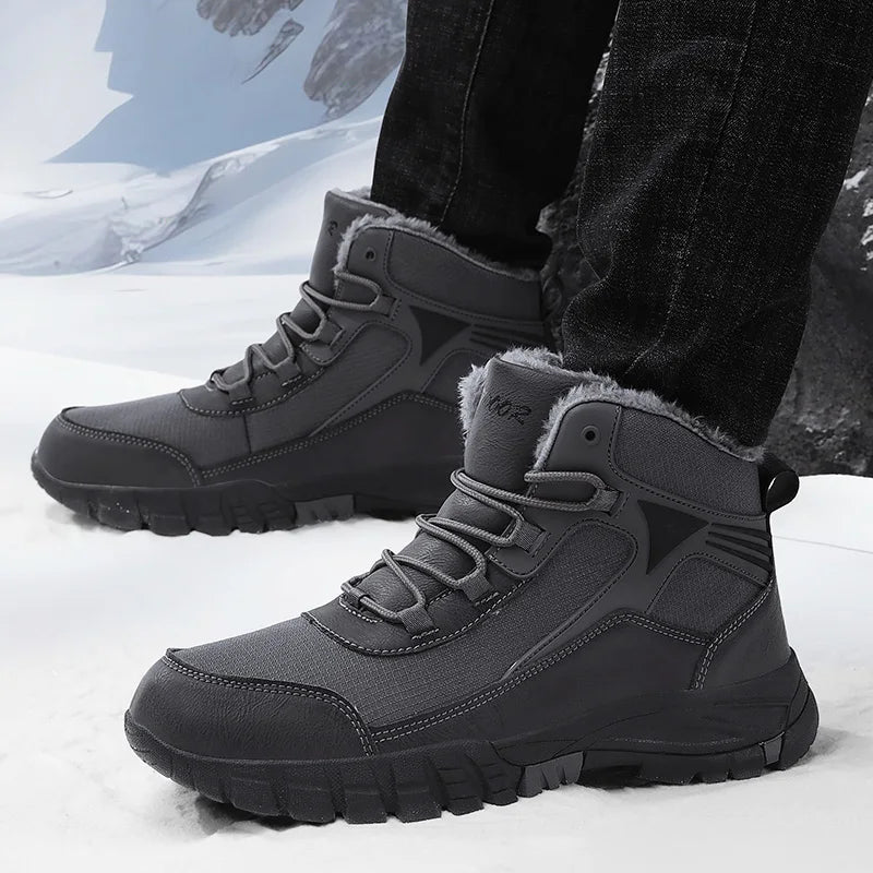 Ronan | Comfortable Winter Men’s Faux Leather Boots