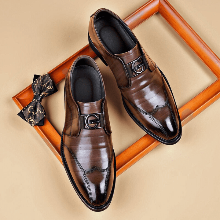 Ruggiero | Boss-Inspired Faux Leather Shoes