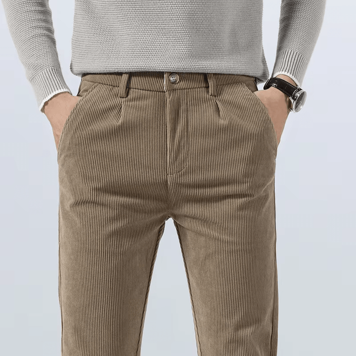 Tiziano | Elegant Classic Corduroy Trousers